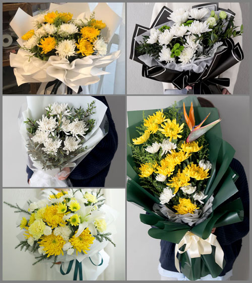 安徽淮南市八公山区山王镇白事花束代送
